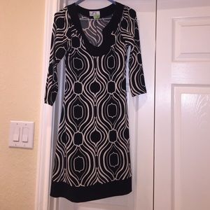 Black and white dress