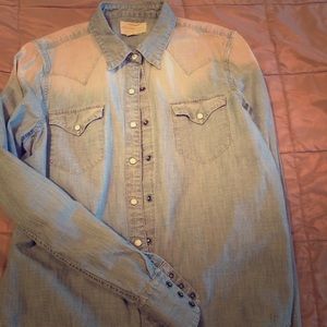Chambray denim shirt