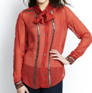 French conection silk blouse