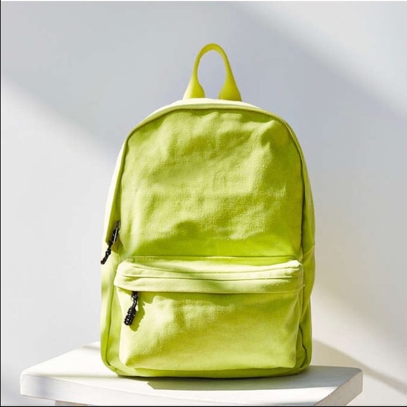 Lime green backpack