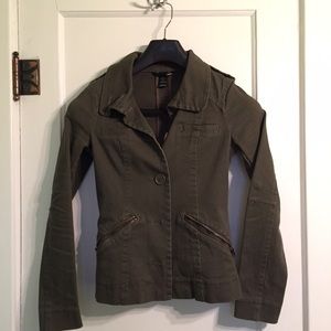 H&M Military Green Jacket - Size 2