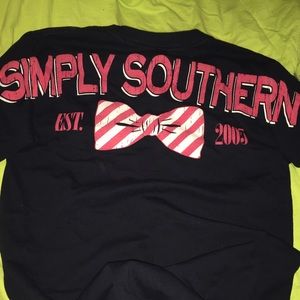 Navy simply southern shirt