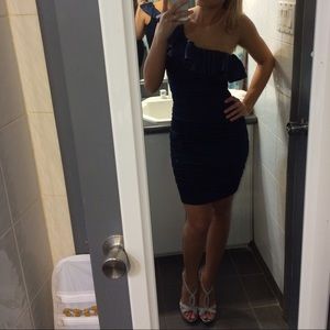 Navy Blue Bodycon Mini Dress