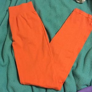 Charlotte Russe coral leggings