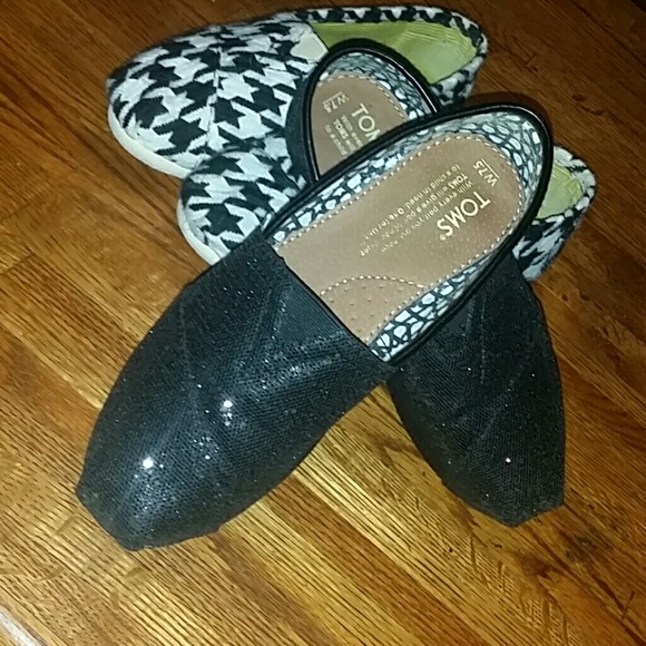 TOMS Shoes - Black ?Sparkle?flats