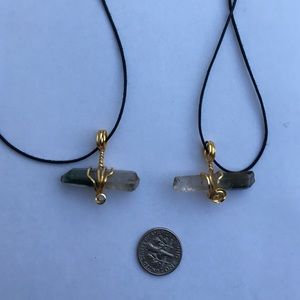 Quarts with Chlorite Necklace - Hand Made