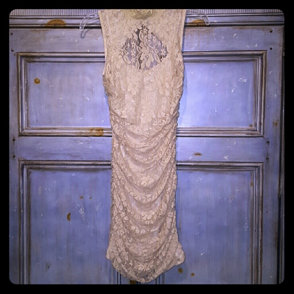 Beautiful nude lace dress!