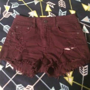 American eagle high-rise jean shorts