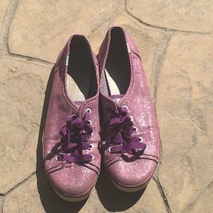 PURPLE SPARKLY KEDS