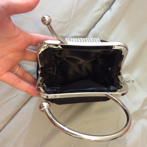 Marshalls Bags Sparkly Black Clip Purse Poshmark