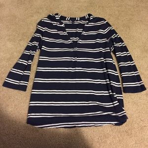 GAP stripes blue and white 3/4 sleeve