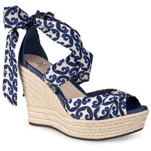 Blue UGG wedges