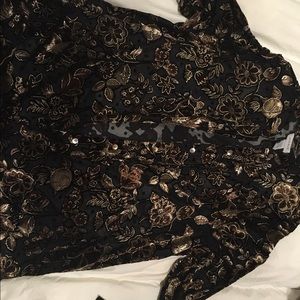 Burnout long sleeve over shirt