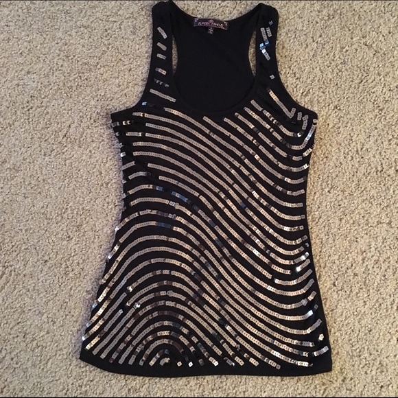 Tops - NWOT Racerback Sequin Top
