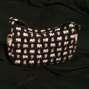 Vera Bradley Pink Elephants "Maggie" purse