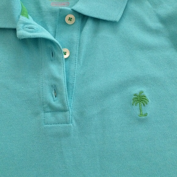 Turquoise Lilly Pulitzer Polo