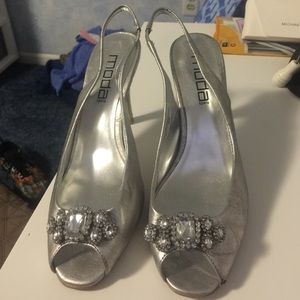 Great silver party shoes