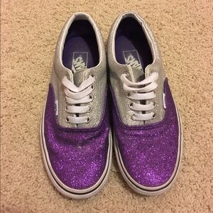 🔸ON HOLD!🔸Purple & Gray Sparkly Vans