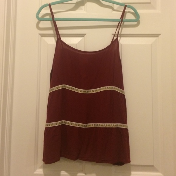 Garnet stripe front tank. - Picture 1 of 2