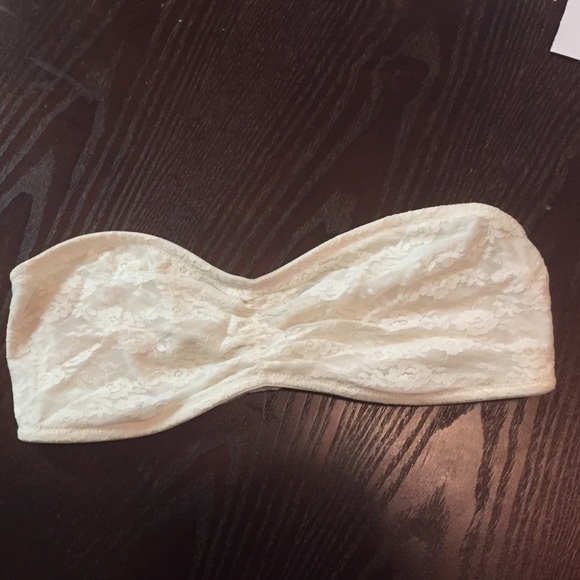 VS PINK cream lace bandeau