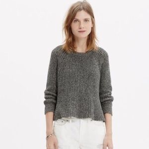 Madewell Marled Swing Crop Sweater