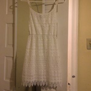 White lace dress