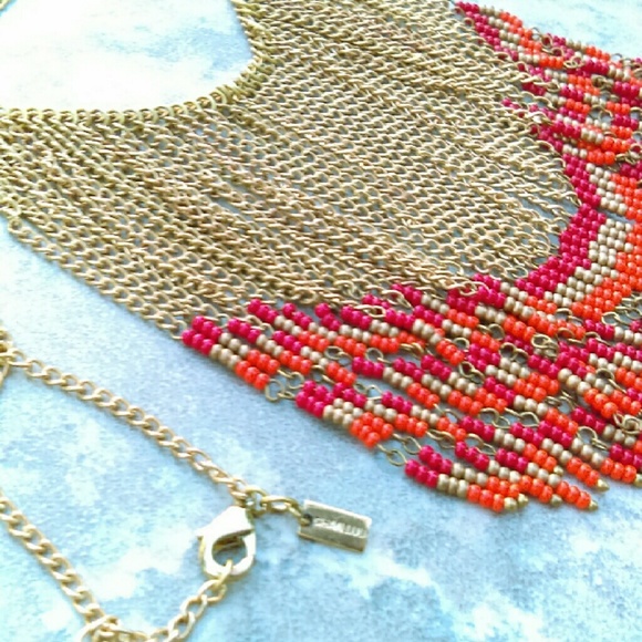 Chan Luu Caribbean Orange Gold Necklace - Picture 2 of 4