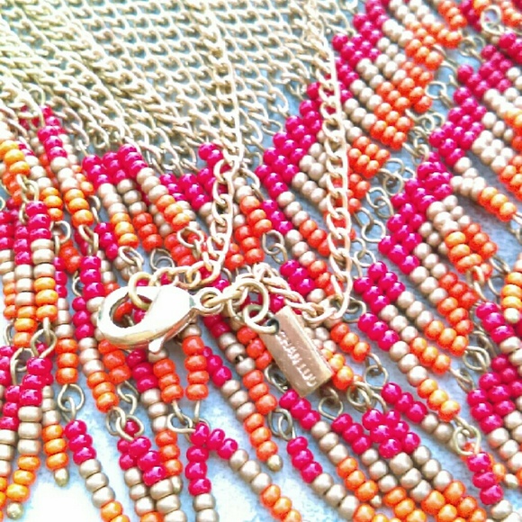 Chan Luu Caribbean Orange Gold Necklace - Picture 3 of 4