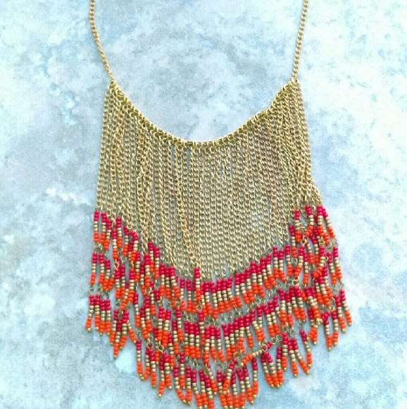 Chan Luu Caribbean Orange Gold Necklace - Picture 4 of 4