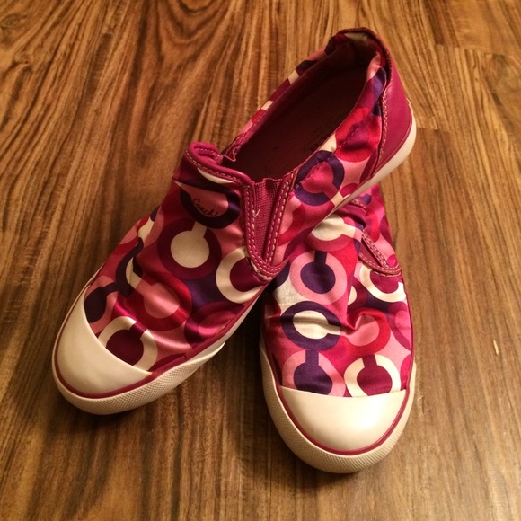 Multi Colored Authentic Coach Slip On Sneaker - image 2