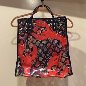Kate Spade clear lobster tote