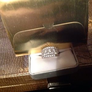 Yellow 10K Gold Ring CZ