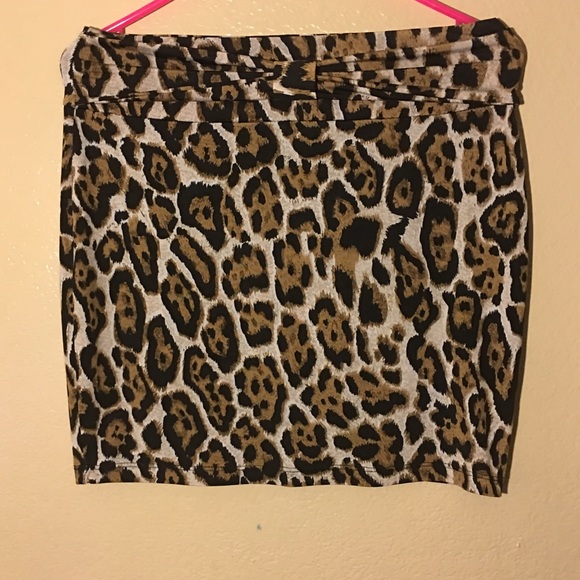 Leopard Printed Skirt
