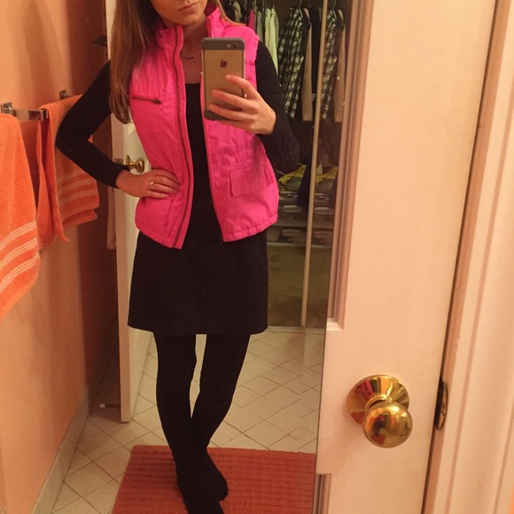 Neon pink Jcrew vest
