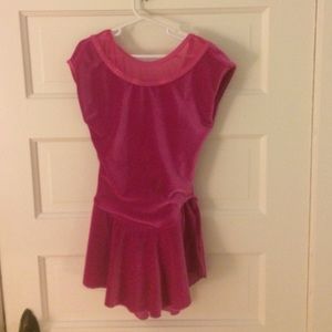 Pink figure skating dress