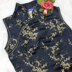 Oriental Black & Gold Dress