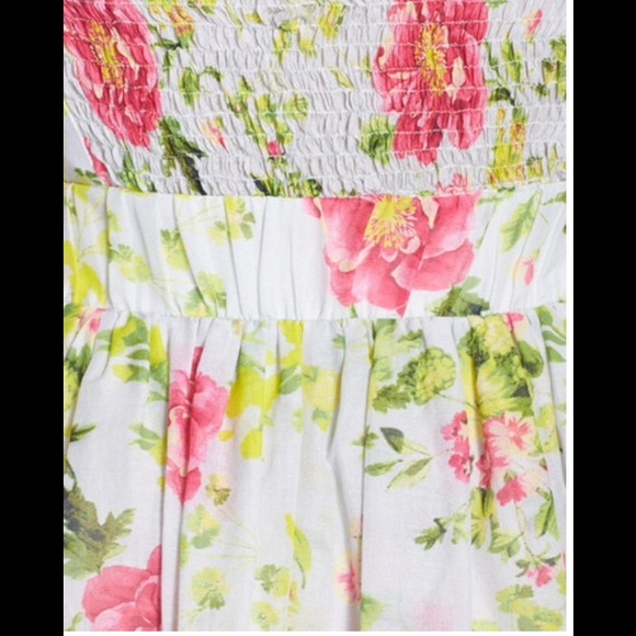 Floral Print Strapless Dress - Picture 4 of 4