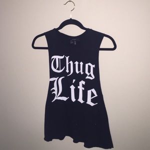 Thug Life Crop Tee