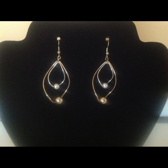Gold & silver toned earrings