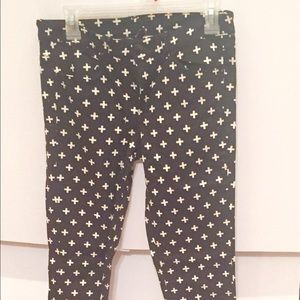 H&m cross black/white skinny jeans