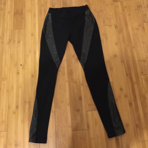 Authentic leather leggings