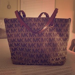 Michael Kors MK logo tote