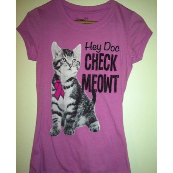 Tshirt - Breast Cancer Awareness Cat
