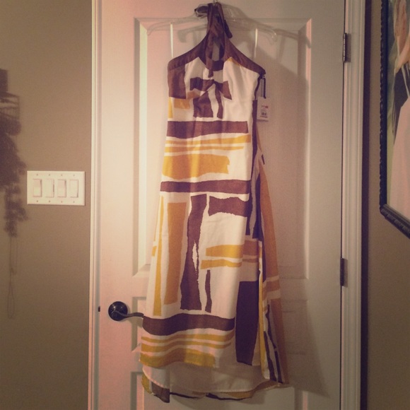 Merona high/low halter dress. Size 4. NWT