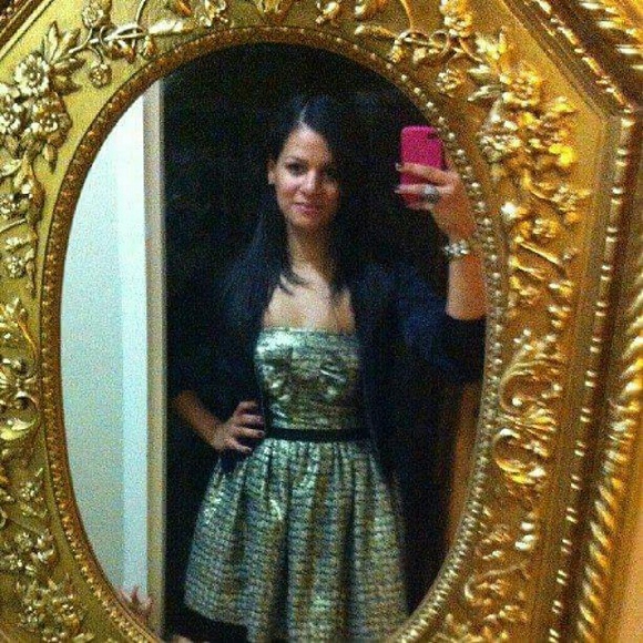 Short fit and flare tweed dress - Picture 1 of 4