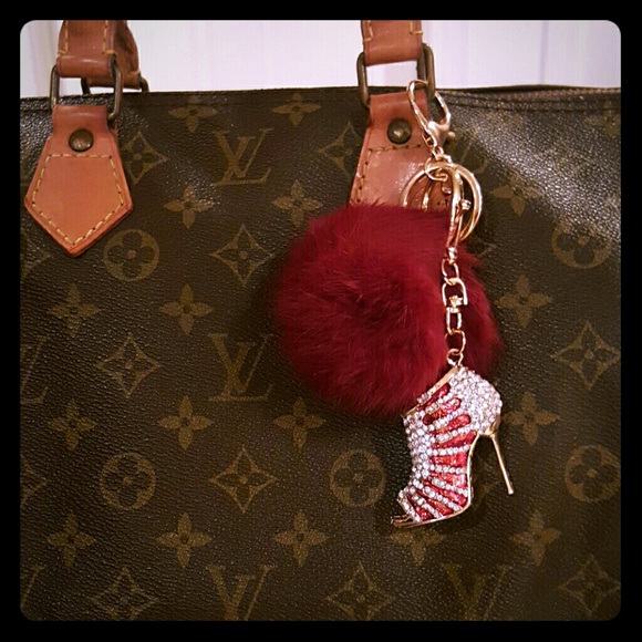 Accessories - Real Fur Pom Key Fob &/or 2 Sided High Heel Charm