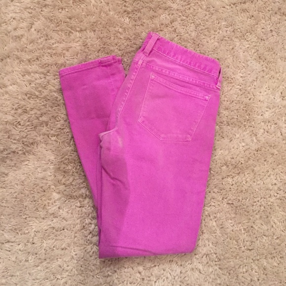 J. Crew Toothpick Ankle jeans in lilac