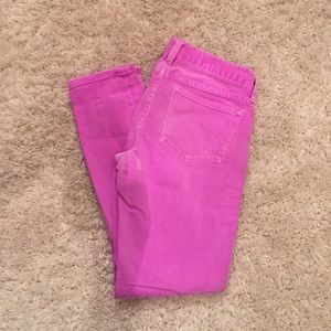 J. Crew Toothpick Ankle jeans in lilac