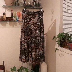 New Long  Midi Maxi Folder-Over Skirt Sz Large- XL