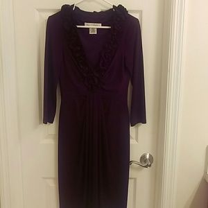 Plum Maggy London Dress with detail neckline - 8